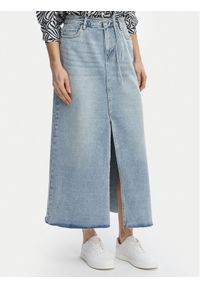 Vero Moda Spódnica jeansowa Wien 10341834 Niebieski Regular Fit. Kolor: niebieski. Materiał: bawełna #1