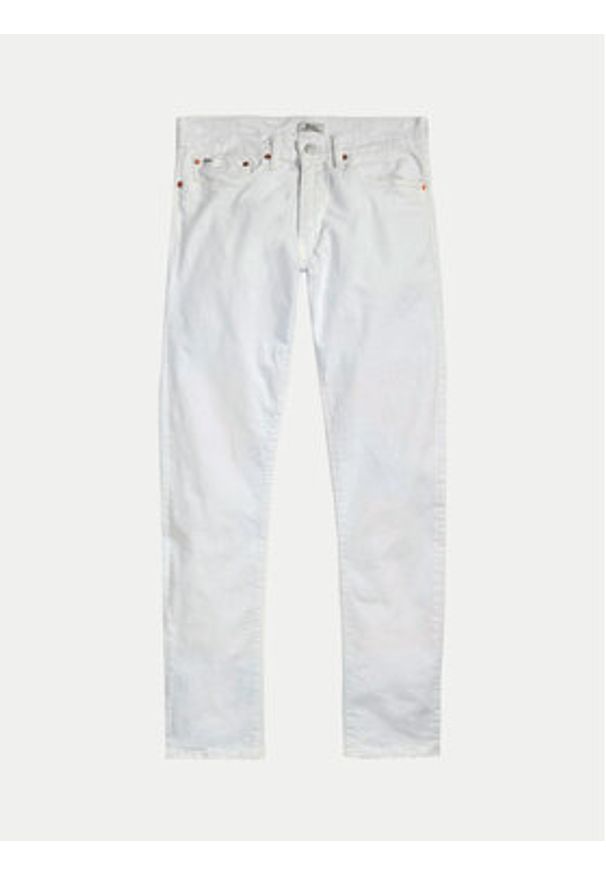 Polo Ralph Lauren Jeansy 710956083002 Biały Slim Fit. Kolor: biały