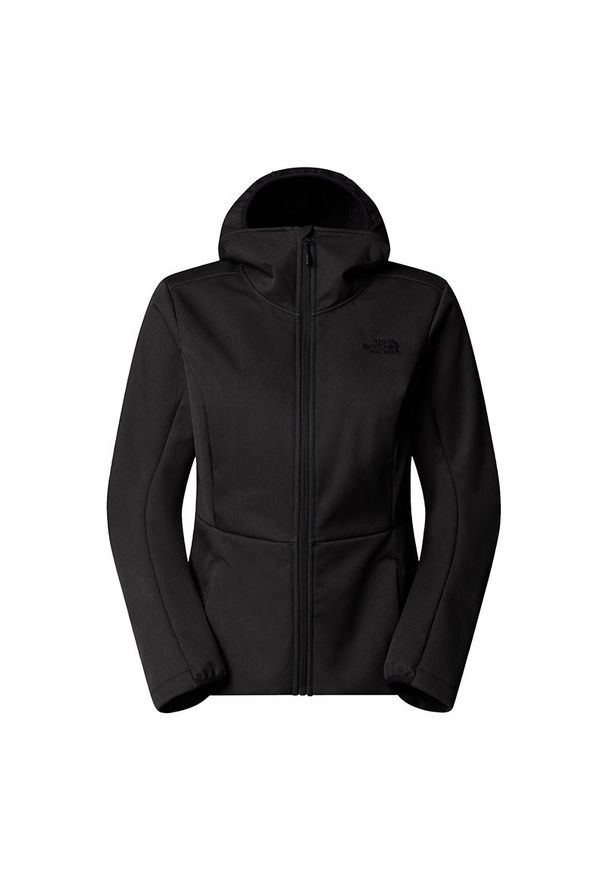 Kurtka damska The North Face Quest Highloft 0A8DZJKS71 - czarna. Kolor: czarny. Materiał: poliester, softshell, polar. Wzór: aplikacja. Styl: klasyczny