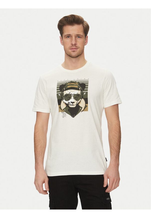 Blend T-Shirt 20717766 Biały Regular Fit. Kolor: biały. Materiał: bawełna