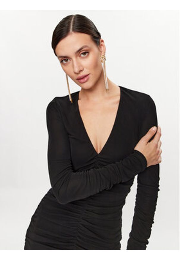 Pinko Sukienka koktajlowa 102057 A17I Czarny Slim Fit. Kolor: czarny. Materiał: wiskoza. Styl: wizytowy