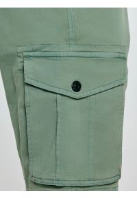 Big-Star - Szorty męskie z kieszeniami cargo khaki Morrise 303. Okazja: na co dzień. Kolor: zielony. Materiał: elastan, materiał, bawełna. Styl: sportowy, casual #6