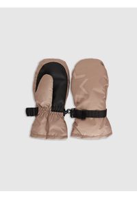 4f - 4F Rękawiczki zimowe z jednym palcem dziecięce - brązowe L/XL. Kolor: brązowy. Sezon: zima #1