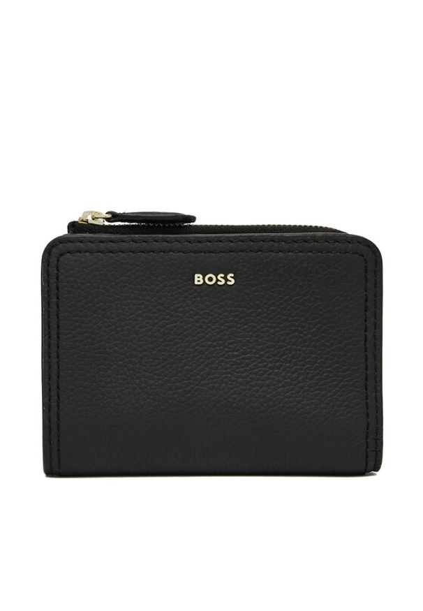 BOSS Portfel 50558032 Czarny. Kolor: czarny. Materiał: skóra