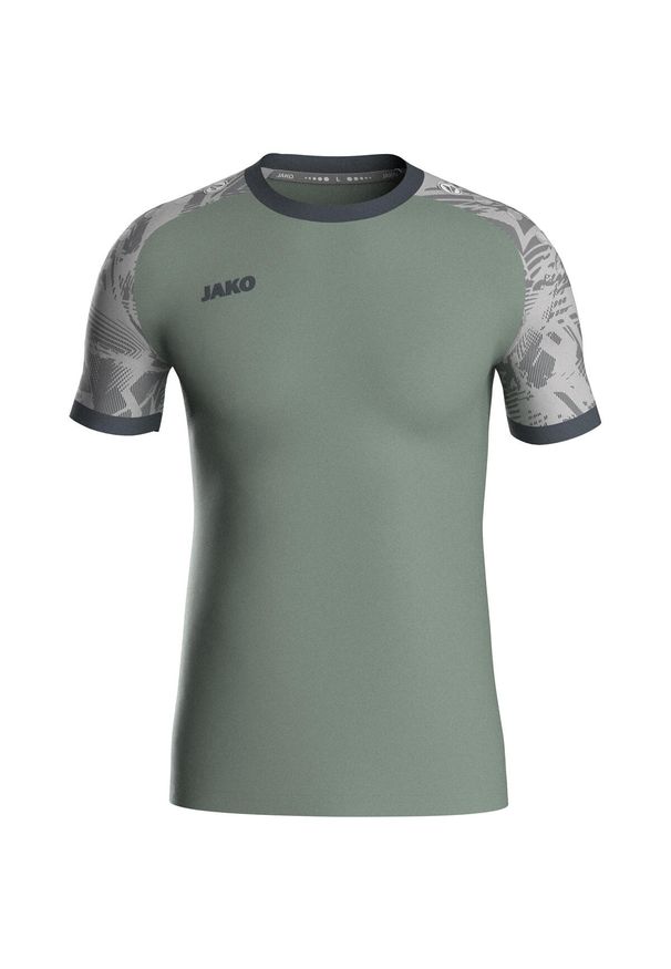 Jersey Jako Iconic. Kolor: wielokolorowy, szary, zielony. Materiał: jersey. Sport: piłka nożna, fitness