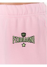 Chiara Ferragni Spodnie dresowe 74CBAT01 Różowy Regular Fit. Kolor: różowy. Materiał: bawełna, dresówka #5