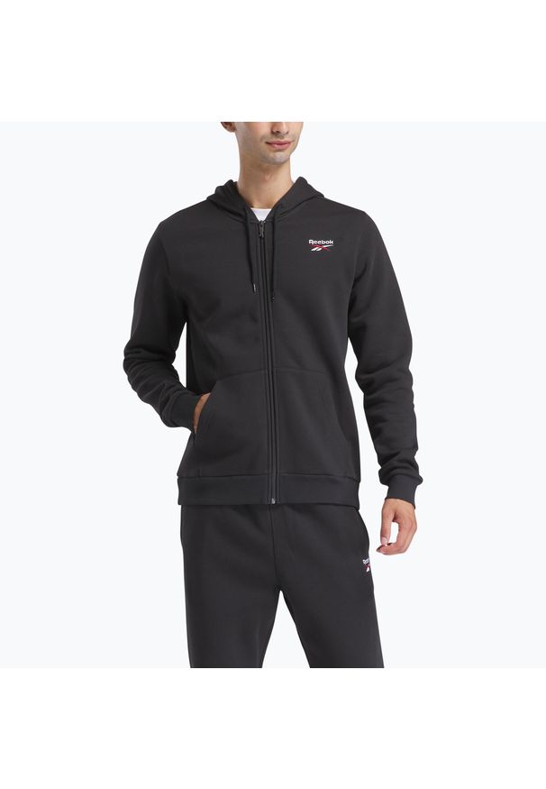 Reebok Fitness - Bluza Reebok Identity SL Fleece FZ. Kolor: czarny. Sport: fitness