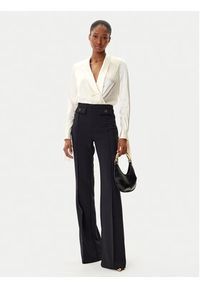 Elisabetta Franchi Body CB-007-57E2-V490 Beżowy Regular Fit. Kolor: beżowy. Materiał: jedwab #6