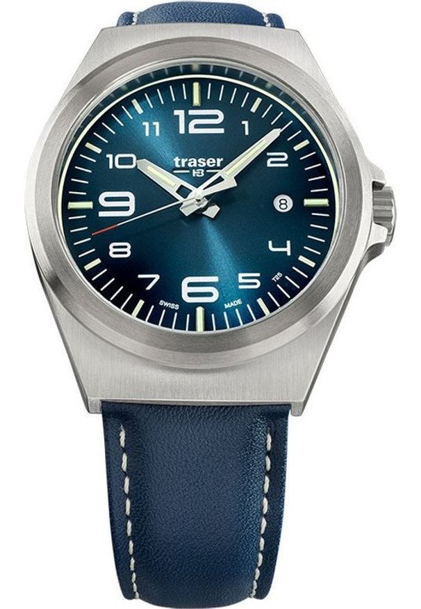 Zegarek Traser Zegarek męski Traser TS-108214 niebieski. Kolor: niebieski