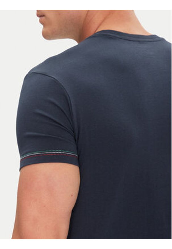 Aeronautica Militare T-Shirt AM1UTI003 Granatowy Regular Fit. Kolor: niebieski. Materiał: bawełna