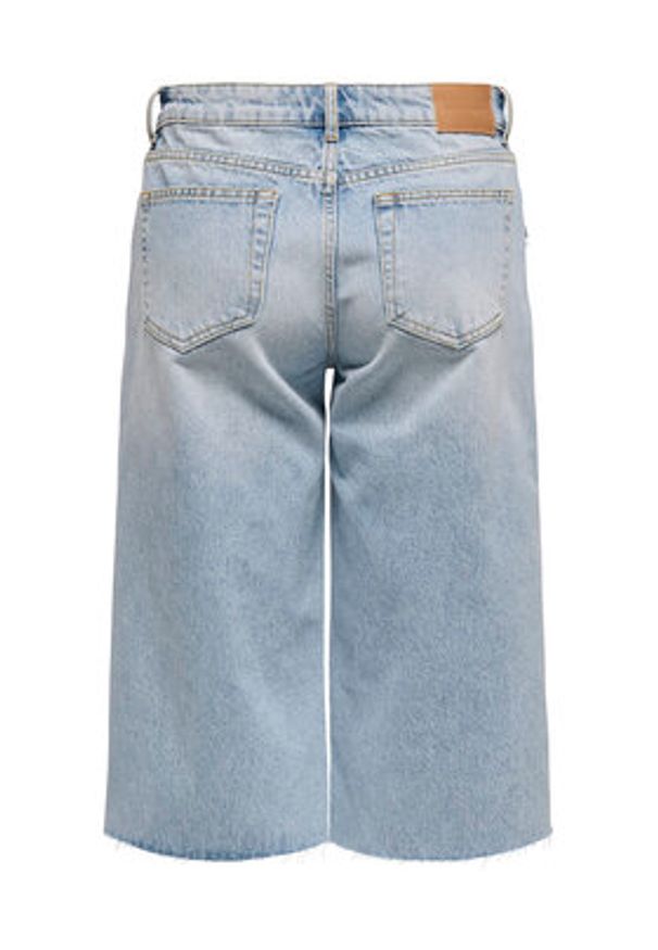 only - ONLY Szorty jeansowe Cobain 15349183 Niebieski Loose Fit. Kolor: niebieski. Materiał: bawełna