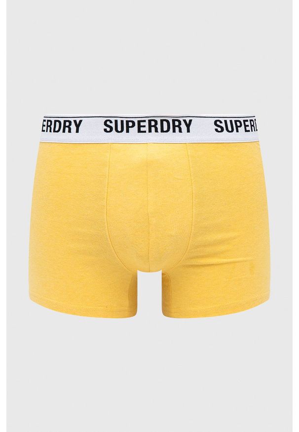 Superdry Bokserki (3-pack) męskie kolor pomarańczowy. Kolor: pomarańczowy. Materiał: bawełna