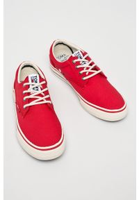 Tommy Jeans - Tenisówki. Nosek buta: okrągły. Zapięcie: sznurówki. Kolor: czerwony. Materiał: syntetyk, materiał, guma. Szerokość cholewki: normalna #4