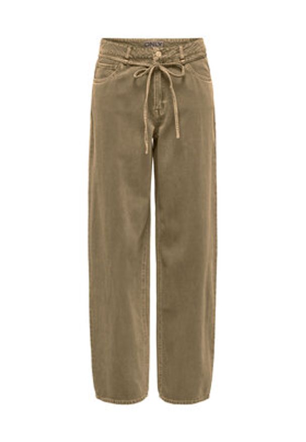 only - ONLY Jeansy Gianna 15372521 Beżowy Straight Leg. Kolor: beżowy
