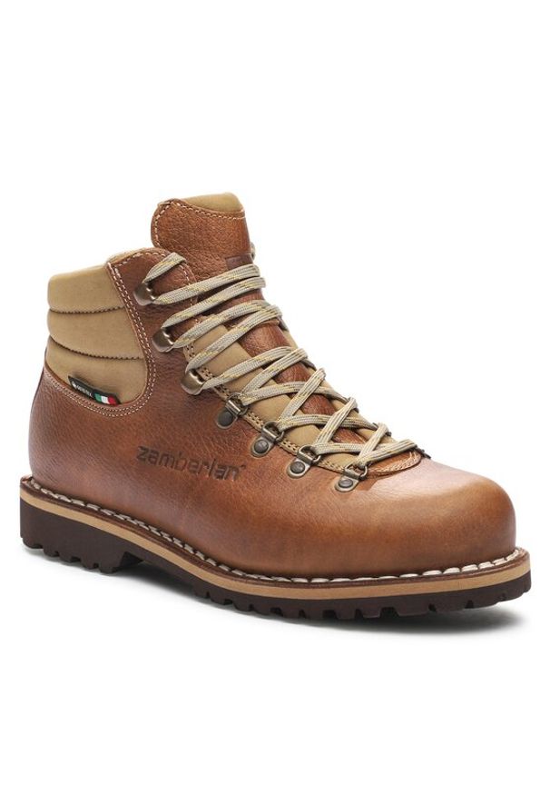 Trapery Zamberlan. Kolor: brązowy. Technologia: Gore-Tex