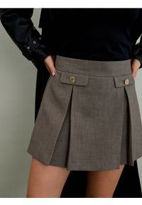 Sinsay - Spódnico-spodenki - beżowy. Kolor: beżowy #1