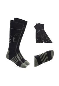 Skarpety narciarskie KADVA Skio. Kolor: czarny, zielony, wielokolorowy. Sport: narciarstwo #1