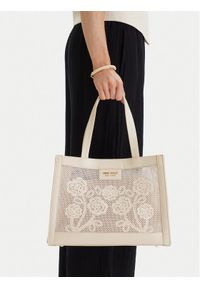 Nine West Torebka CEO-Wall Street Glow-KY319 Beżowy. Kolor: beżowy. Styl: street #1