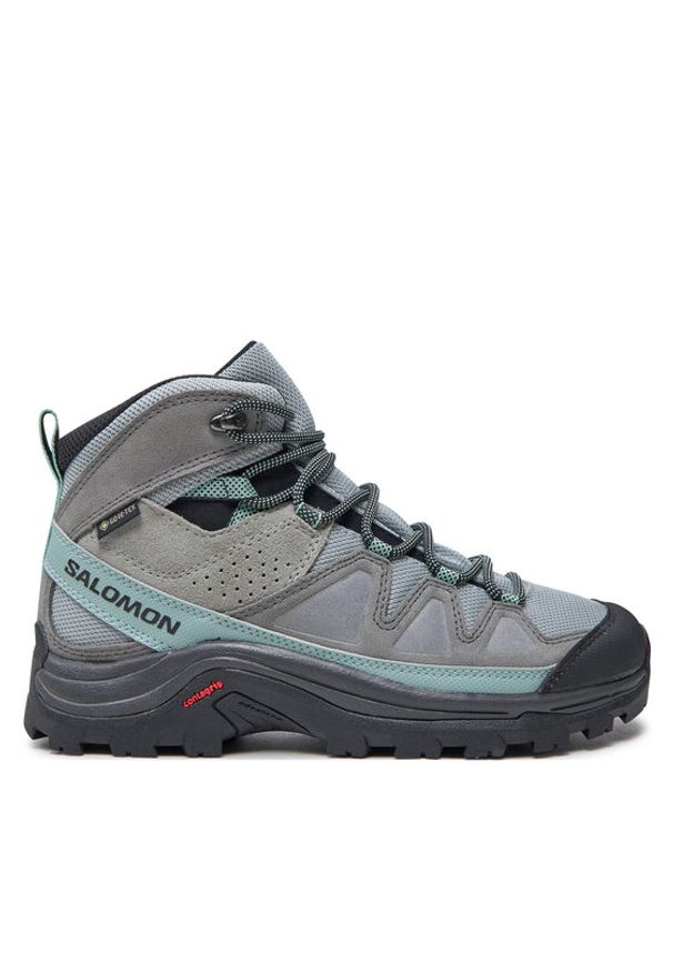 salomon - Salomon Trekkingi Quest Rove Gore-Tex L47181600 Szary. Kolor: szary. Materiał: skóra, zamsz