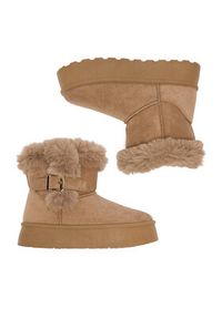 Jenny - JENNY Botki CEO-WSX23-15 Beżowy. Kolor: beżowy. Materiał: materiał #6