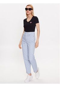 Guess T-Shirt W2YI45 J1314 Czarny Slim Fit. Kolor: czarny. Materiał: bawełna #4