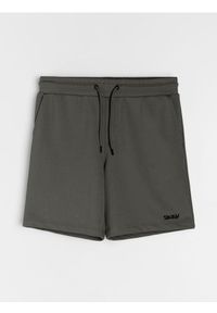 Sinsay - Bawełniane szorty - zielony. Kolor: zielony. Materiał: bawełna