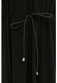 Max Mara Leisure sukienka kolor czarny maxi rozkloszowana. Kolor: czarny. Materiał: dzianina. Długość: maxi #3