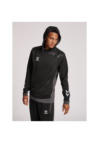 Bluza do piłki ręcznej męska Hummel hml LEAD poly z kapturem. Typ kołnierza: kaptur. Kolor: czarny. Materiał: materiał. Sport: fitness #1