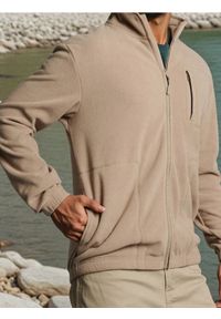 Sinsay - Bluza polarowa z kieszeniami - brązowy. Kolor: brązowy. Materiał: polar