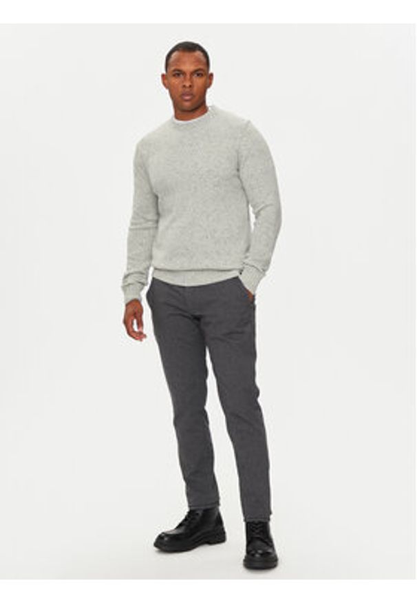 Colmar Sweter 4402 6YQ Szary Regular Fit. Kolor: szary. Materiał: wełna
