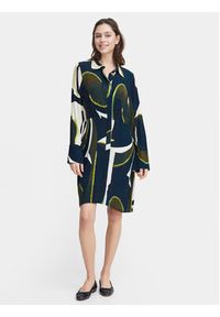 Fransa Sukienka koszulowa 20613287 Granatowy Regular Fit. Kolor: niebieski. Materiał: wiskoza. Typ sukienki: koszulowe #3