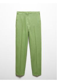 mango - Mango Chinosy Tempoli 67027113 Zielony Slim Fit. Kolor: zielony. Materiał: len #5
