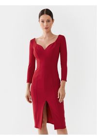 Elisabetta Franchi Sukienka koktajlowa AB-415-36E2-V400 Czerwony Regular Fit. Kolor: czerwony. Materiał: syntetyk. Styl: wizytowy #1