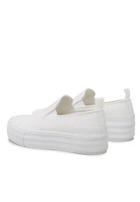 Calvin Klein Jeans Tenisówki Bold Vulc Flatf Slipon Wn YW0YW01040 Biały. Kolor: biały. Materiał: materiał #4