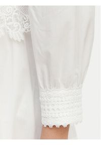 Luisa Spagnoli Sukienka letnia Processo 543230 Biały Regular Fit. Kolor: biały. Materiał: bawełna. Sezon: lato #5