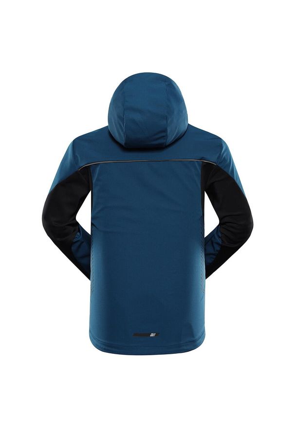 ALPINE PRO - Kurtka męska sportowa Alpine Pro Kerak softshellowa. Kolor: niebieski. Materiał: softshell. Sport: kolarstwo, turystyka piesza, fitness