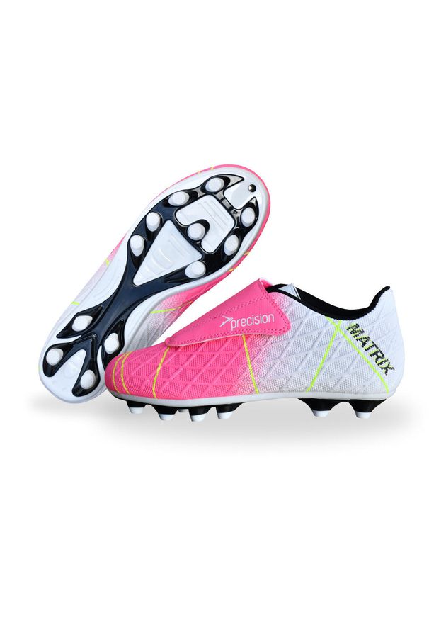 Dziecięce buty piłkarskie Precision Matrix FG. Kolor: wielokolorowy, fioletowy, biały, różowy. Sport: piłka nożna
