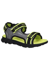 Geox - Sandały GEOX J SANDAL AIRADYUM B Czarny. Kolor: czarny. Materiał: syntetyk, tkanina. Styl: sportowy