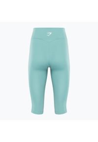 GYM SHARK - Legginsy treningowe damskie Gymshark Training Cropped. Kolor: zielony