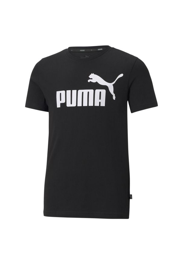 Koszulka dziecięca Puma Essential. Kolor: czarny. Materiał: bawełna