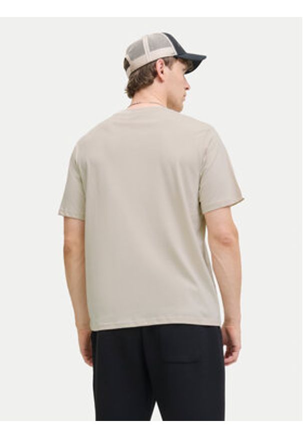 Jack & Jones T-Shirt Jesoho 12278787 Beżowy Regular Fit. Kolor: beżowy. Materiał: bawełna