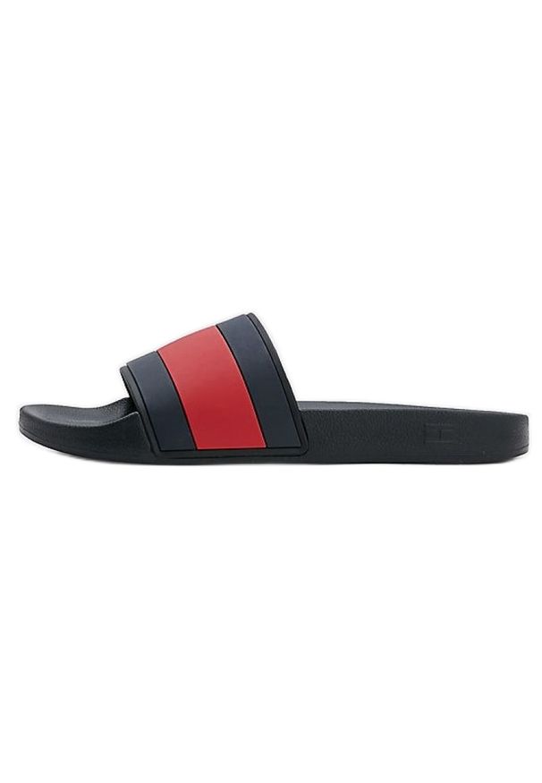 TOMMY HILFIGER - Klapki Tommy Hilfiger Rubber ht Flag Pool M FM0FM04263BDS niebieskie. Kolor: niebieski. Materiał: guma, kauczuk