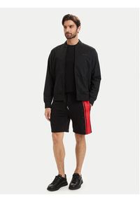 Hugo - HUGO Szorty sportowe Demsi 50563806 Czarny Relaxed Fit. Kolor: czarny. Materiał: bawełna. Styl: sportowy #4
