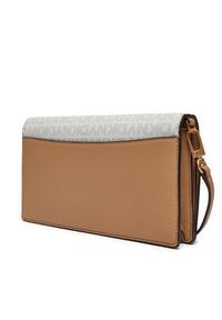 DKNY Torebka Farah Clutch R4255E37 Brązowy. Kolor: brązowy. Materiał: skórzane