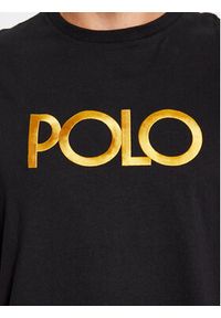 Polo Ralph Lauren T-Shirt 710920207001 Czarny Regular Fit. Typ kołnierza: polo. Kolor: czarny. Materiał: bawełna #4
