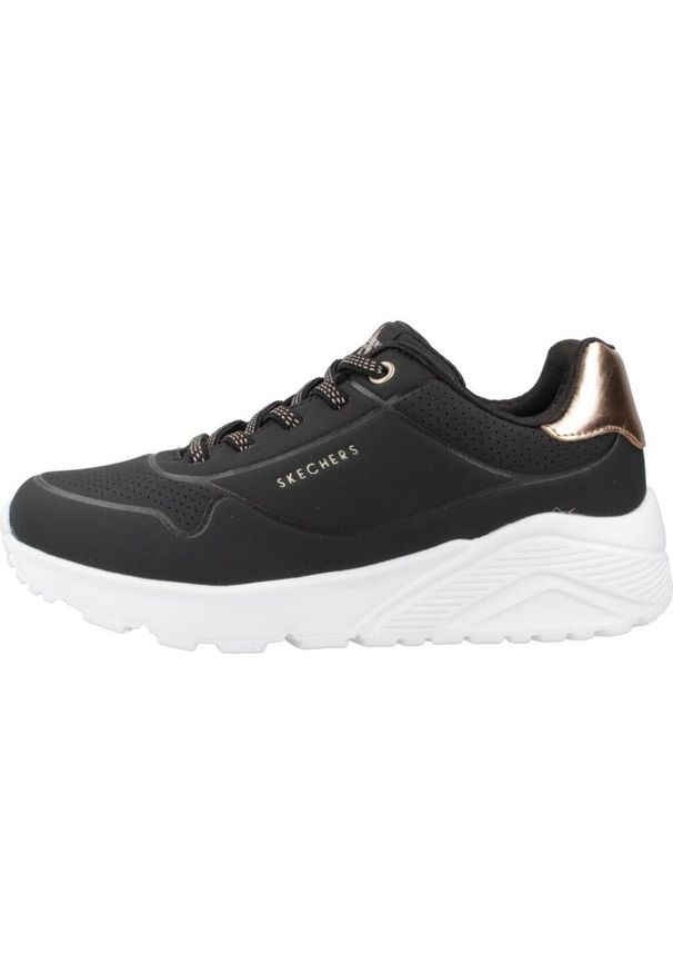 skechers - Tenisówki Skechers Model Uno Lite-metallic Mo Kolor Czarny. Kolor: czarny. Materiał: materiał, syntetyk, tkanina. Sport: turystyka piesza