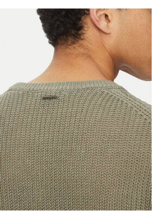 Marciano Guess Sweter 5GHR08 5863Z Zielony Regular Fit. Kolor: zielony. Materiał: len