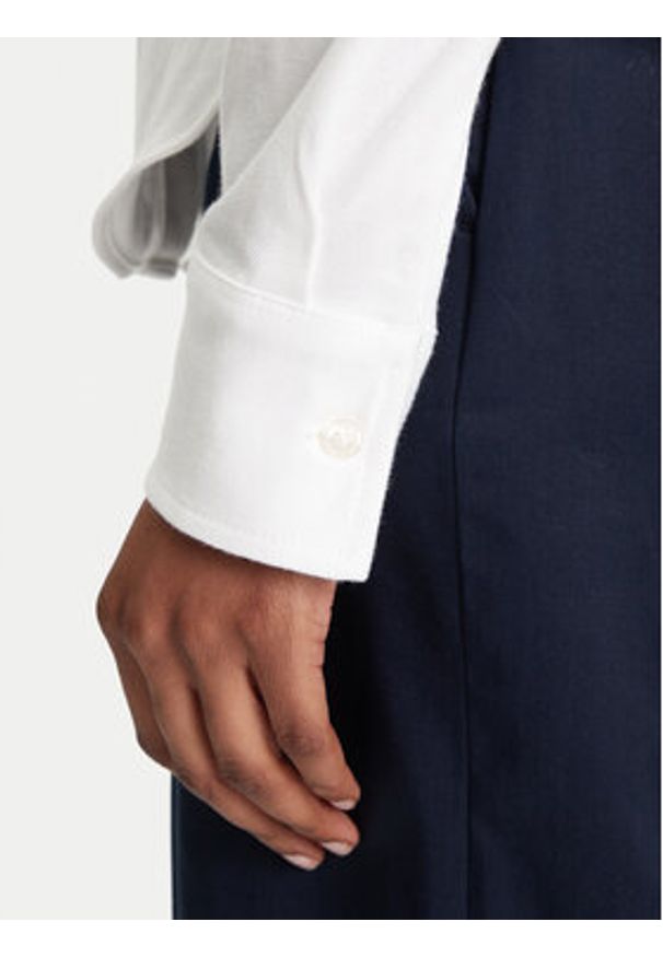 TOMMY HILFIGER - Tommy Hilfiger Koszula 1985 WW0WW43528 Écru Slim Fit. Materiał: bawełna