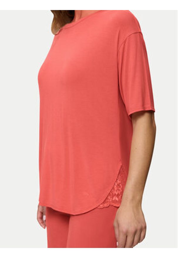 Triumph Piżama Timeless Sensuality 10222627 Koralowy Relaxed Fit. Kolor: pomarańczowy. Materiał: lyocell