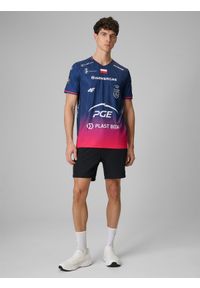 4f - 4F Koszulka meczowa replika wyjazdowa z sezonu 2025/26 męska 4F x Projekt Warszawa - granatowa L. Kolor: niebieski. Materiał: dzianina, materiał. Wzór: nadruk. Styl: sportowy #2